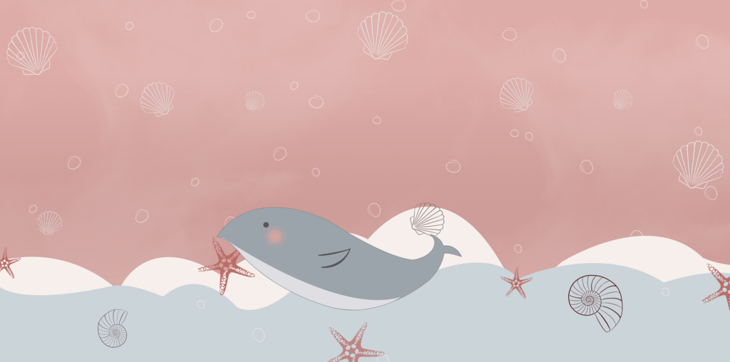 Kinderkamer | Grijze walvis