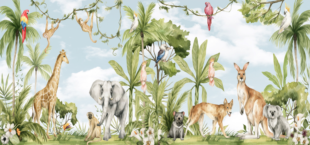 Kinderkamer | Jungle safari